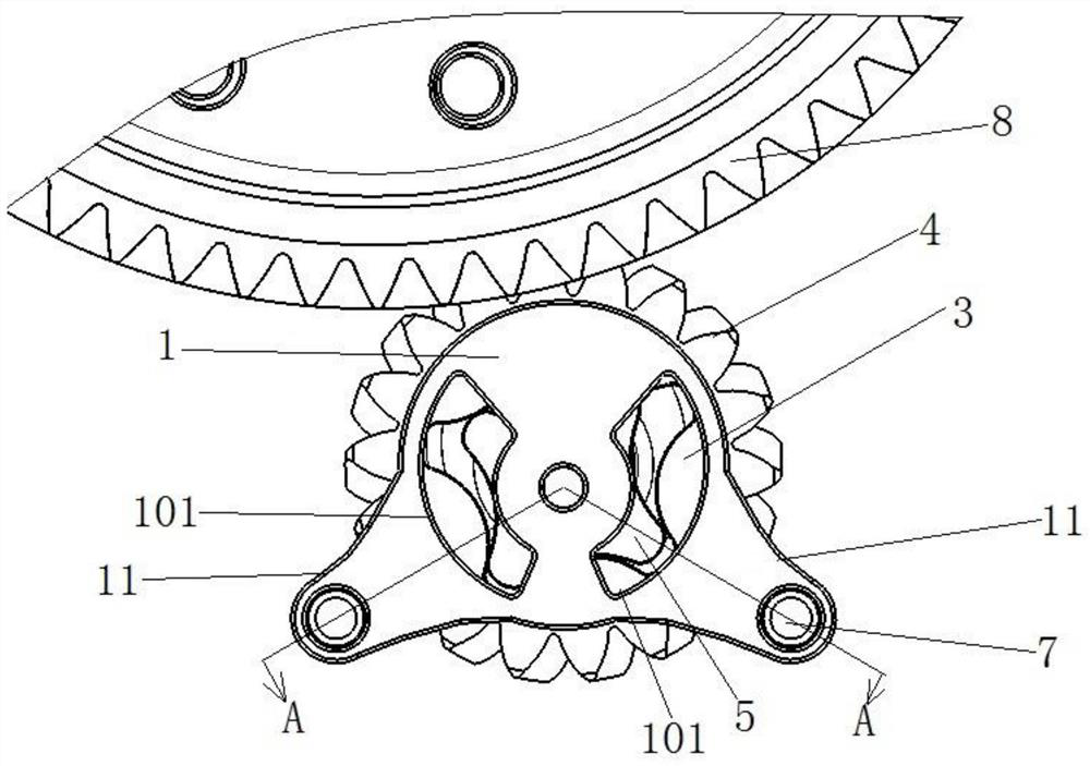 Novel mechanical oil pump driven by main reduction gear