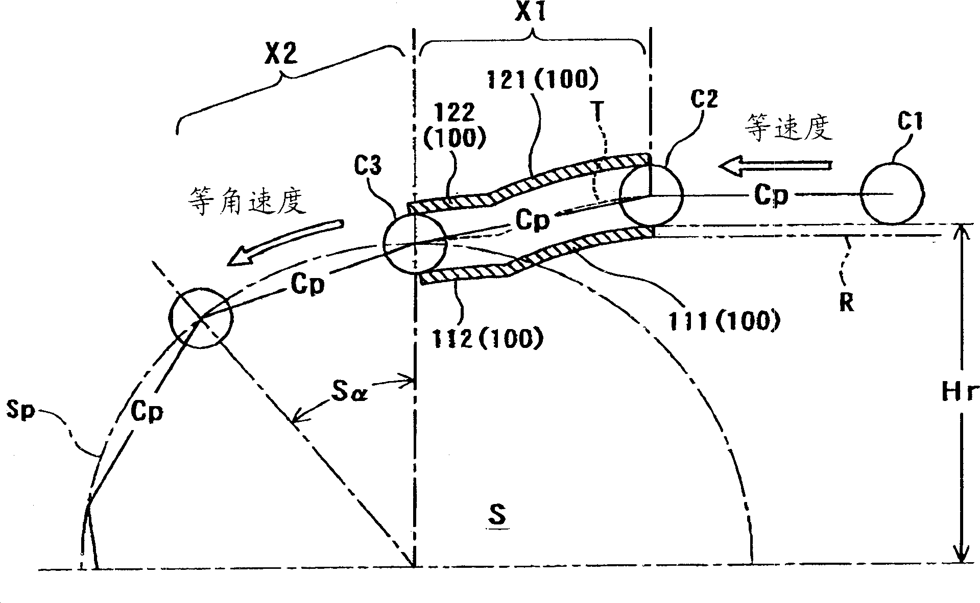 Guidance device for moving chain