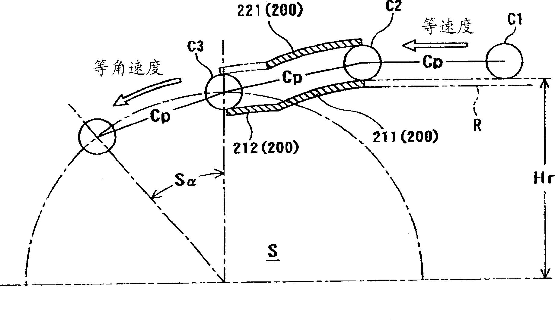 Guidance device for moving chain