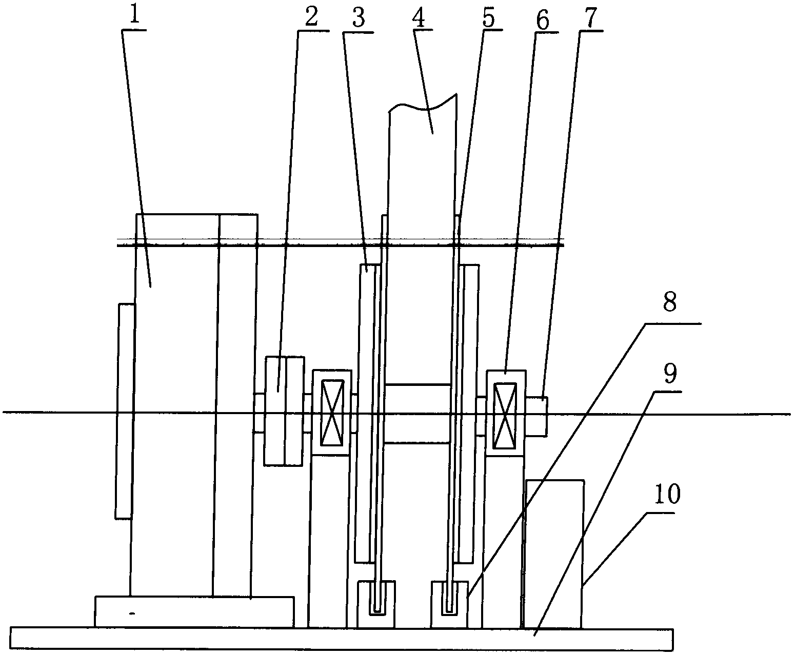 Two-way driving winding speedup type ship-borne aircraft catapult