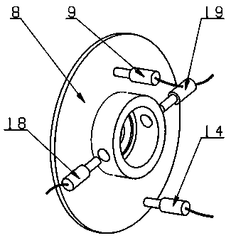 On-line testing device for dynamic friction performance of paired angular contact ball bearings