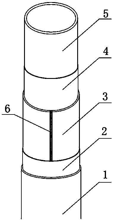 Composite steel-plastic pressure tube and manufacturing method thereof