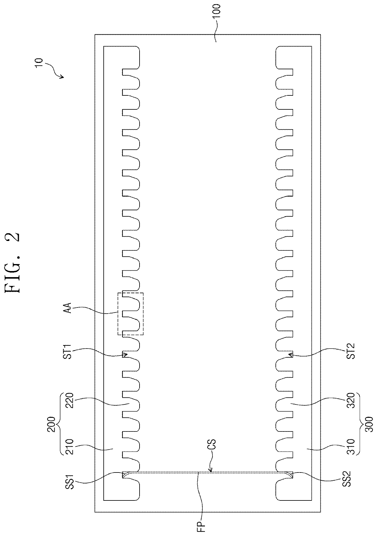 Cassette for substrates of display devices