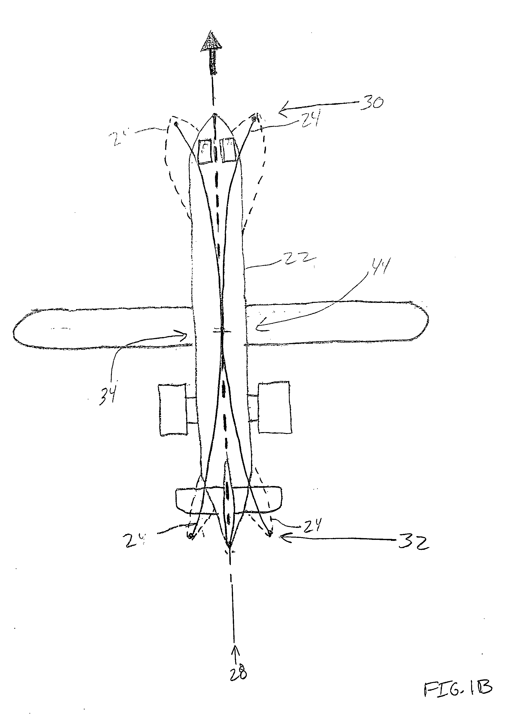 Method and aircraft system for active suppression of aircraft low frequency aerostructure lateral bending modes
