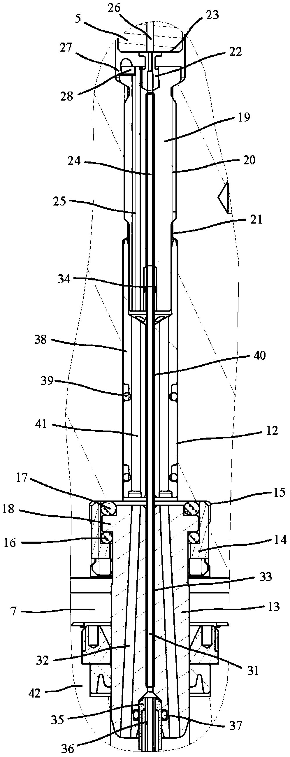 Knife device and tool holder for such a tool device