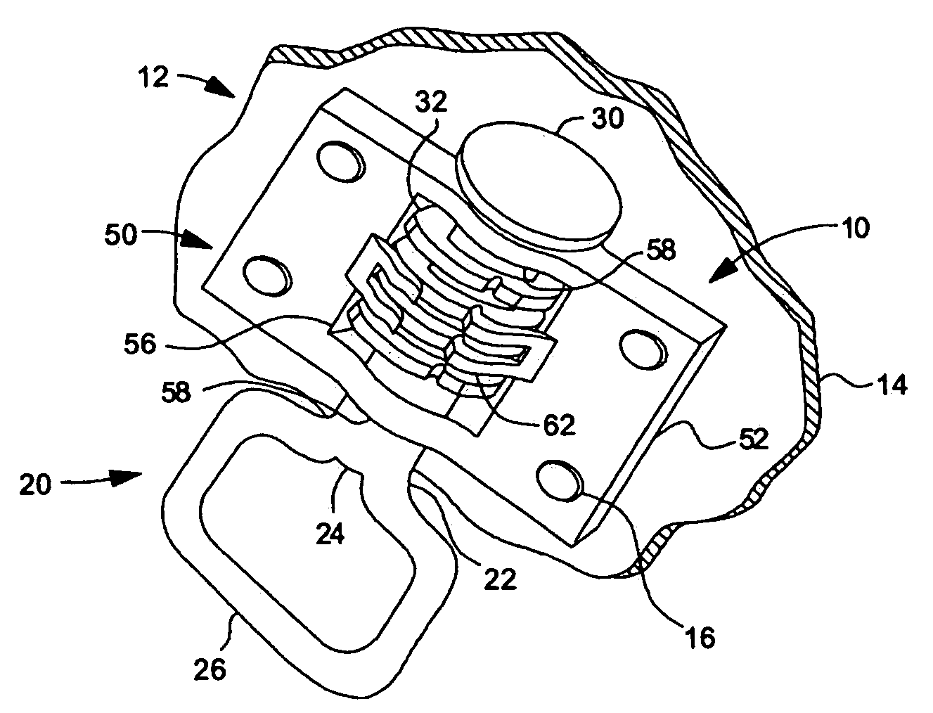 Adjustable striker for vehicle closure