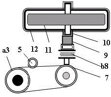 Brake device of vacuum pipeline wheel rail train