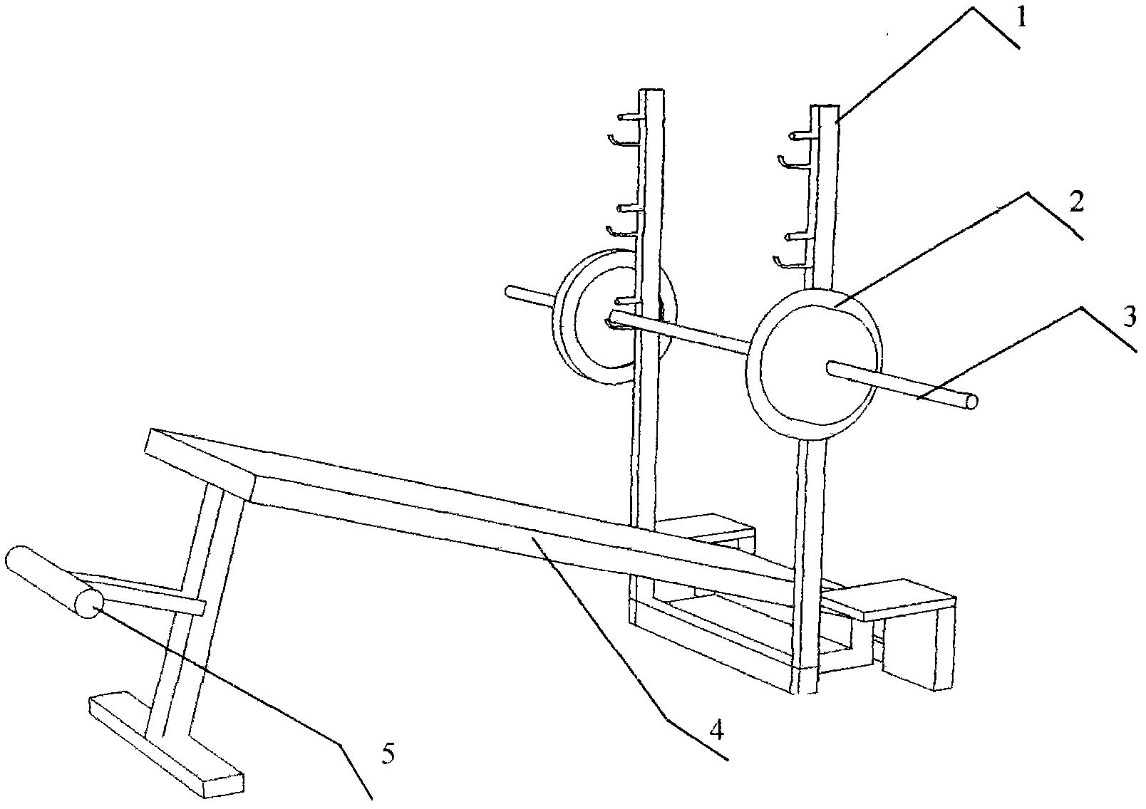 Back-lying thrust frame