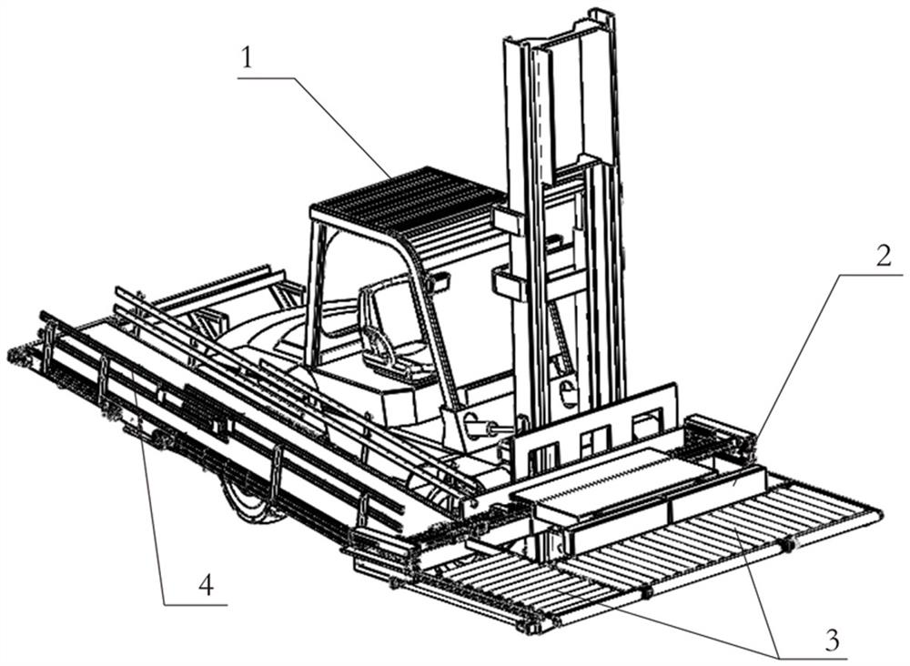 A container automatic unloading system