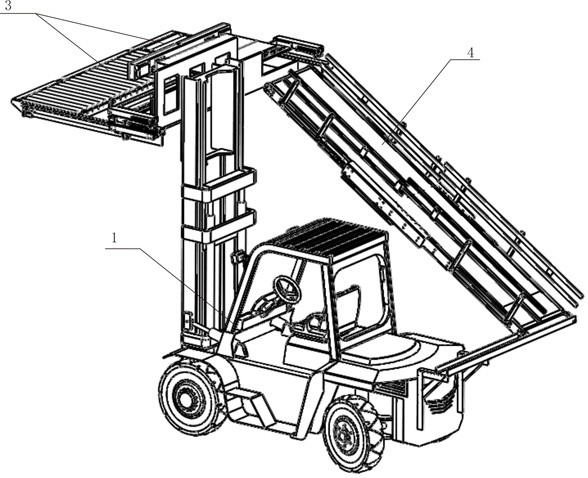 A container automatic unloading system