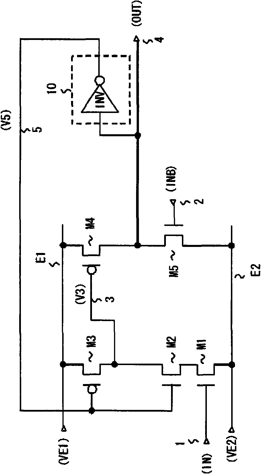 Level shift circuit, and driver and display device using the same