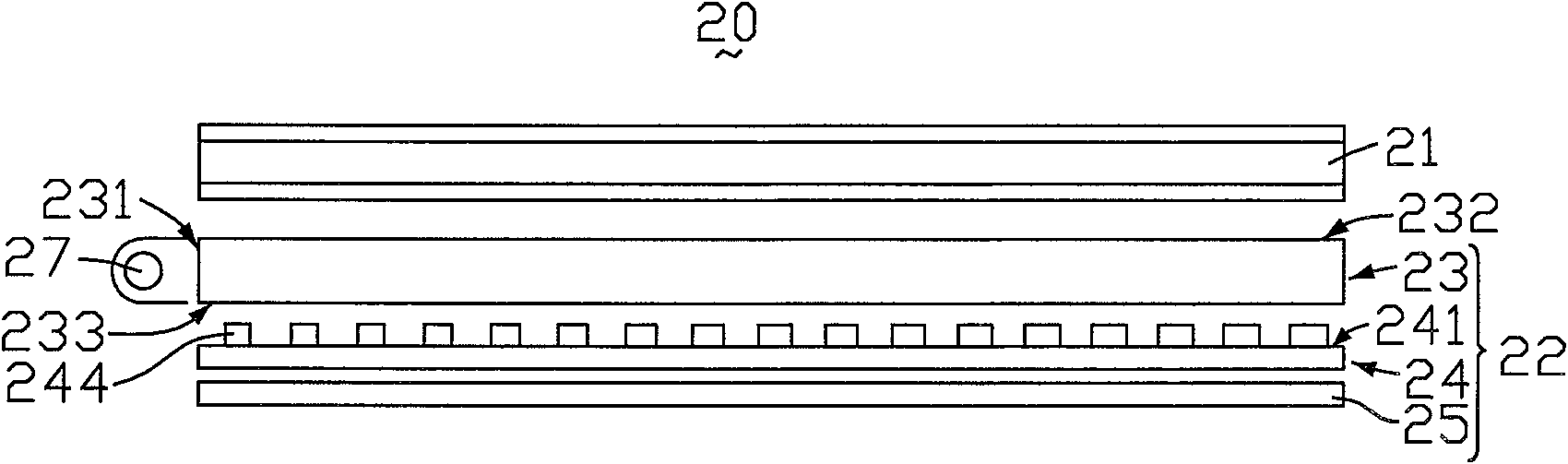 Backlight module unit and LCD device