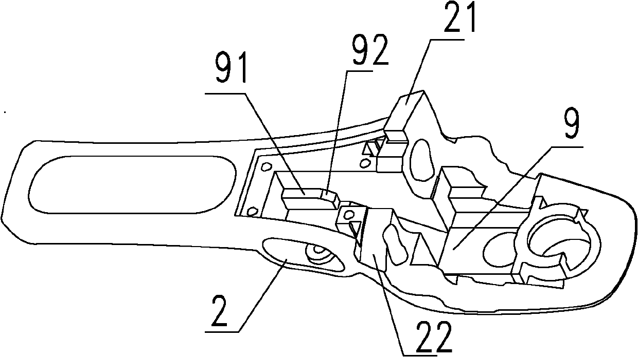 Upper handle of pressure cooker and pressure cooker cover opening and closing mechanism thereof
