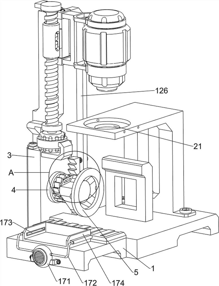 Automatic stamping mechanism for stretching forming of cylindrical battery steel shell