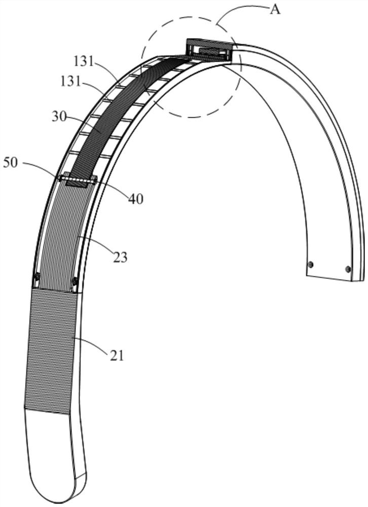 Head-mounted structure and headphone