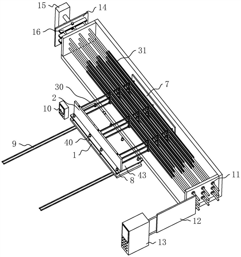 Steel bar prefabricating device for mold frame of aerated concrete plate