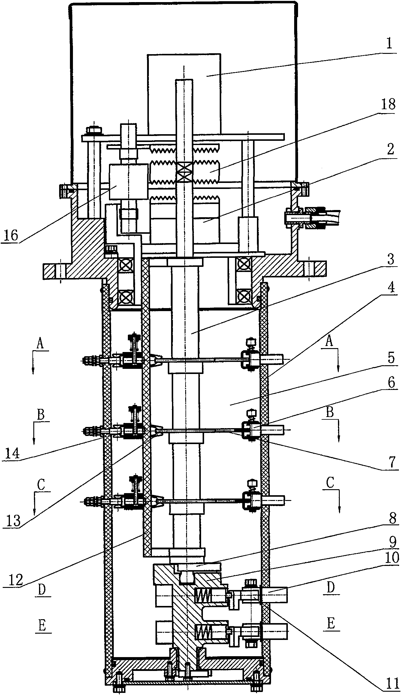 Loaded capacity and pressure regulating switch for transformer