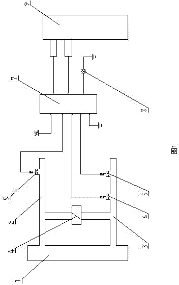 Power cut-off electric control system for unilateral driving brake of engineering vehicle