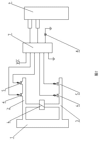 Power cut-off electric control system for unilateral driving brake of engineering vehicle