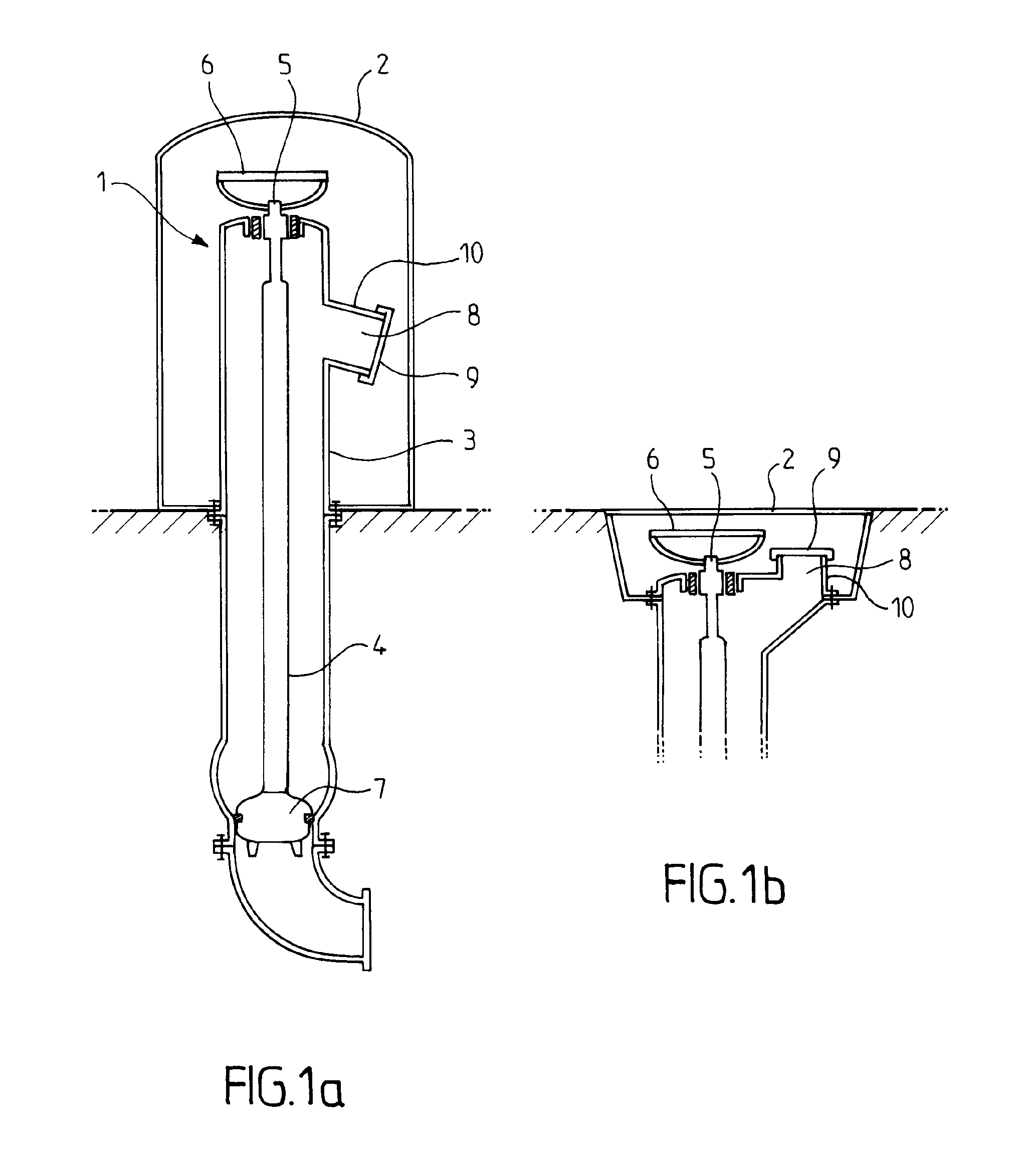 Device for securing the valves of fire posts using the control tube