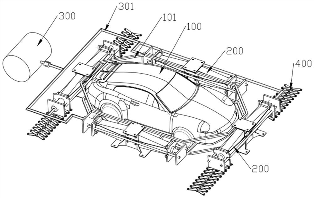 Device for forcibly stopping escape vehicle