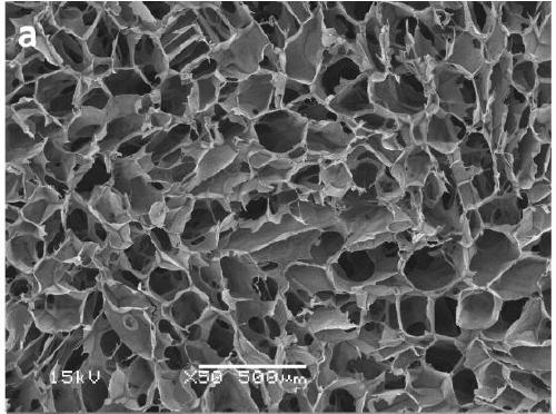 A kind of oil-water separation type sodium alginate/graphene oxide composite airgel and preparation method thereof