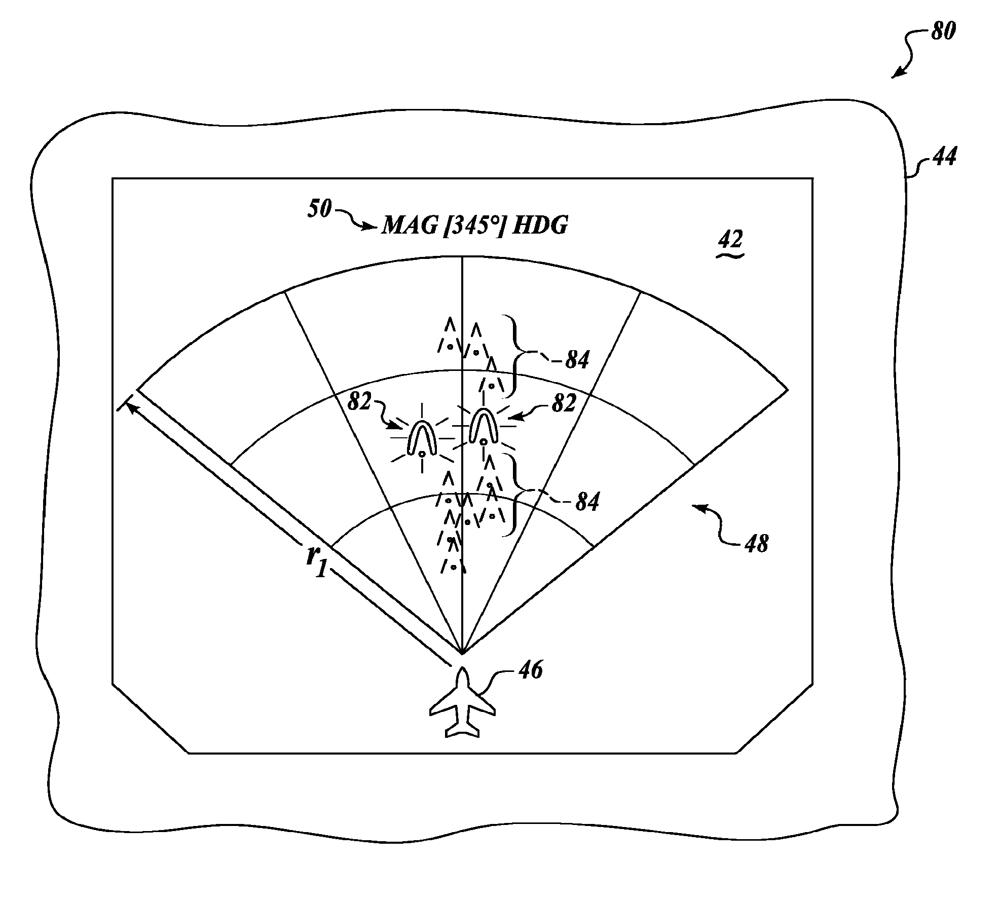 System and method for management of a ground obstacle display