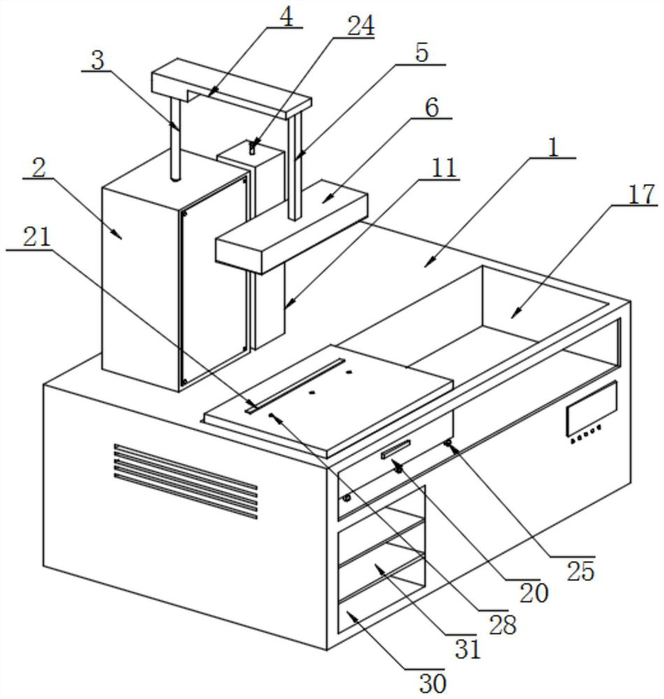 Heat sealing mechanism of hot press