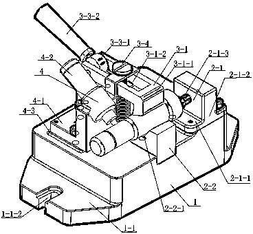 A small cutting and punching mechanism specially used for shaft parts