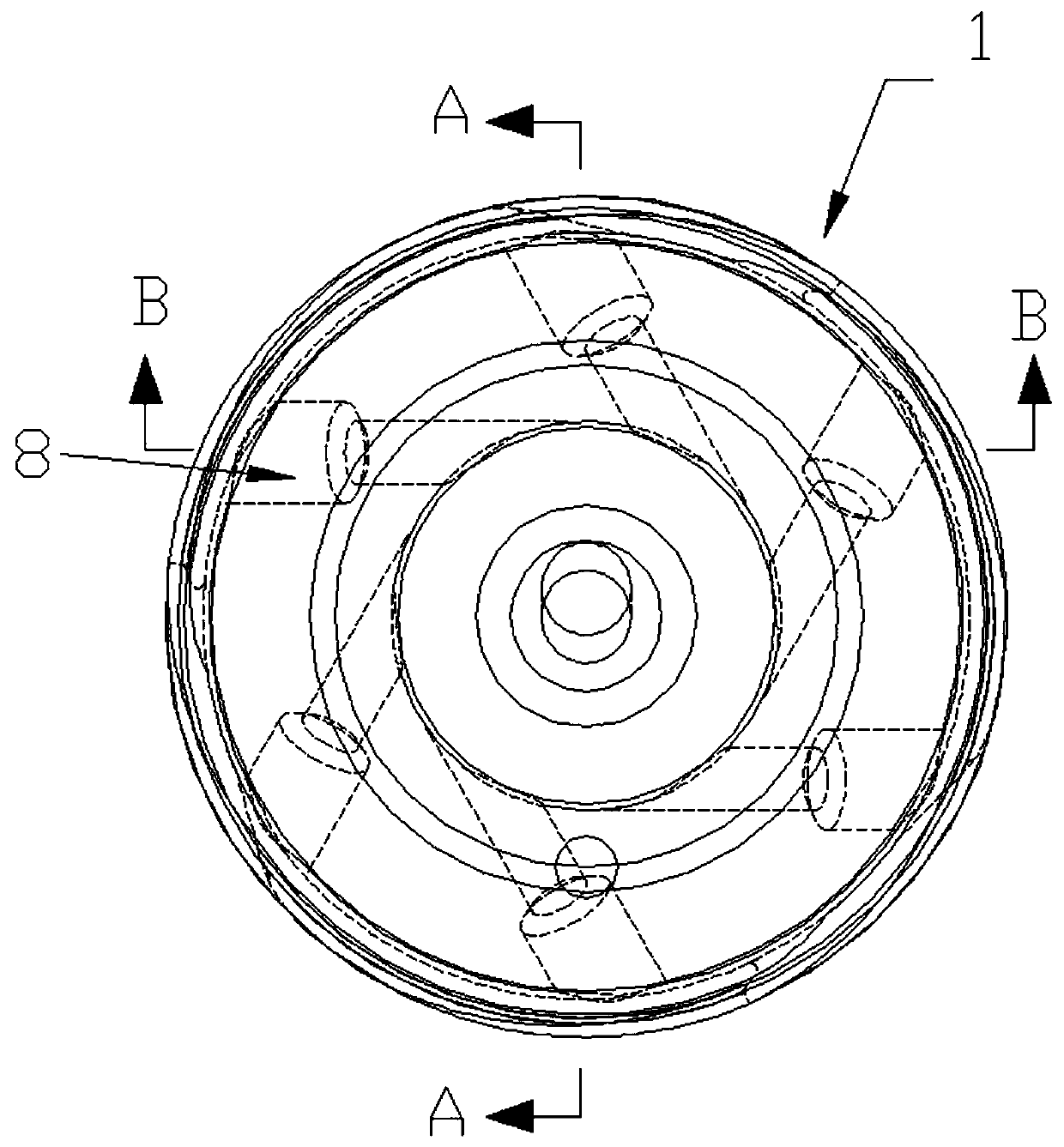 A valve seat and a spiral oblique entry nozzle