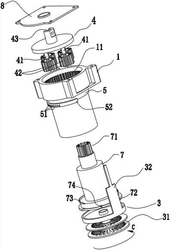 Venetian blind braking head