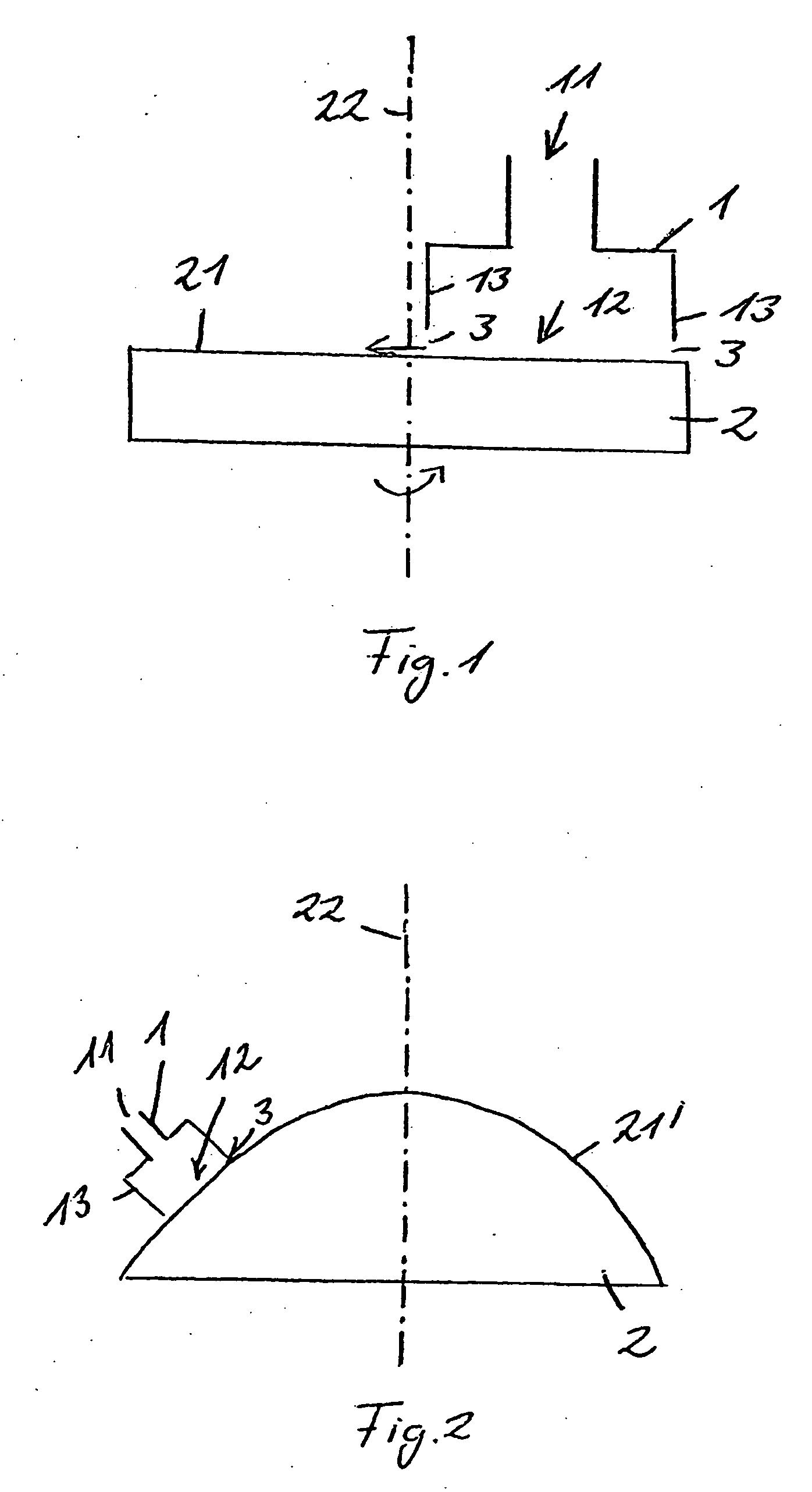 Device for the abrasive machining of surfaces of elements and in particular optical elements or workpieces