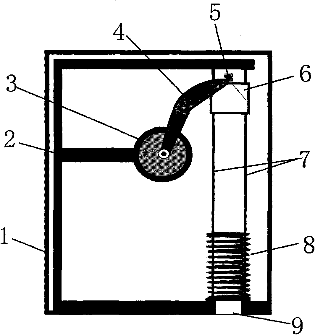 falling-body-prism-dropping-device-for-curved-surface-wheel-type