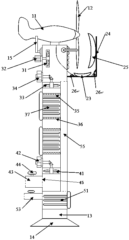 Wind power blade deicing device and deicing method
