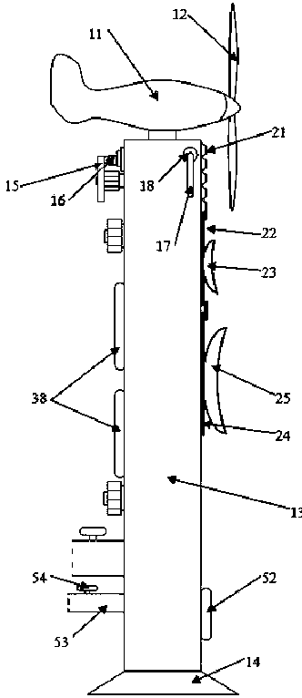 Wind power blade deicing device and deicing method
