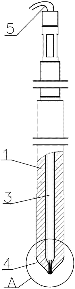 Wear-resistant thermocouple processing method and wear-resistant thermocouple