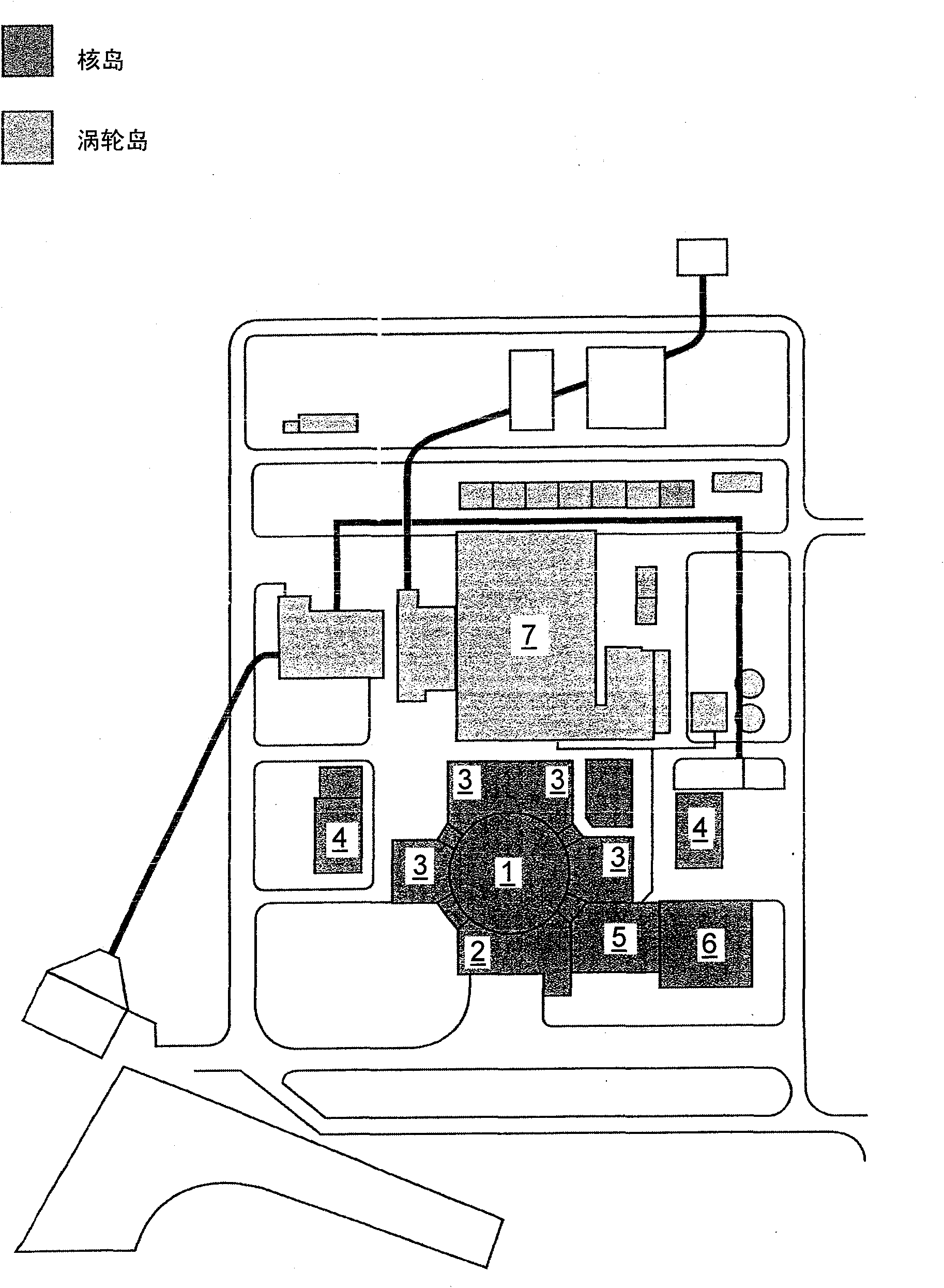 Supersafe and simply- / easily-decommissionable nuclear power plant