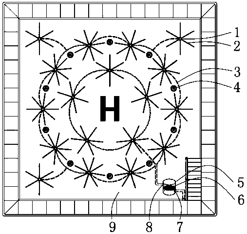 Novel automatic drainage system of helipad