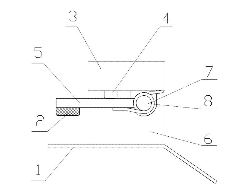 Improved upward and downward compression mechanism of keyhole machine tool