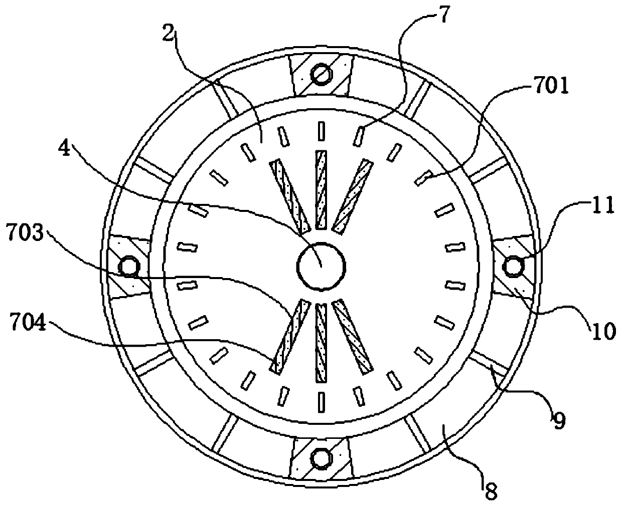 Fixed and reliable wellhead device for municipal engineering