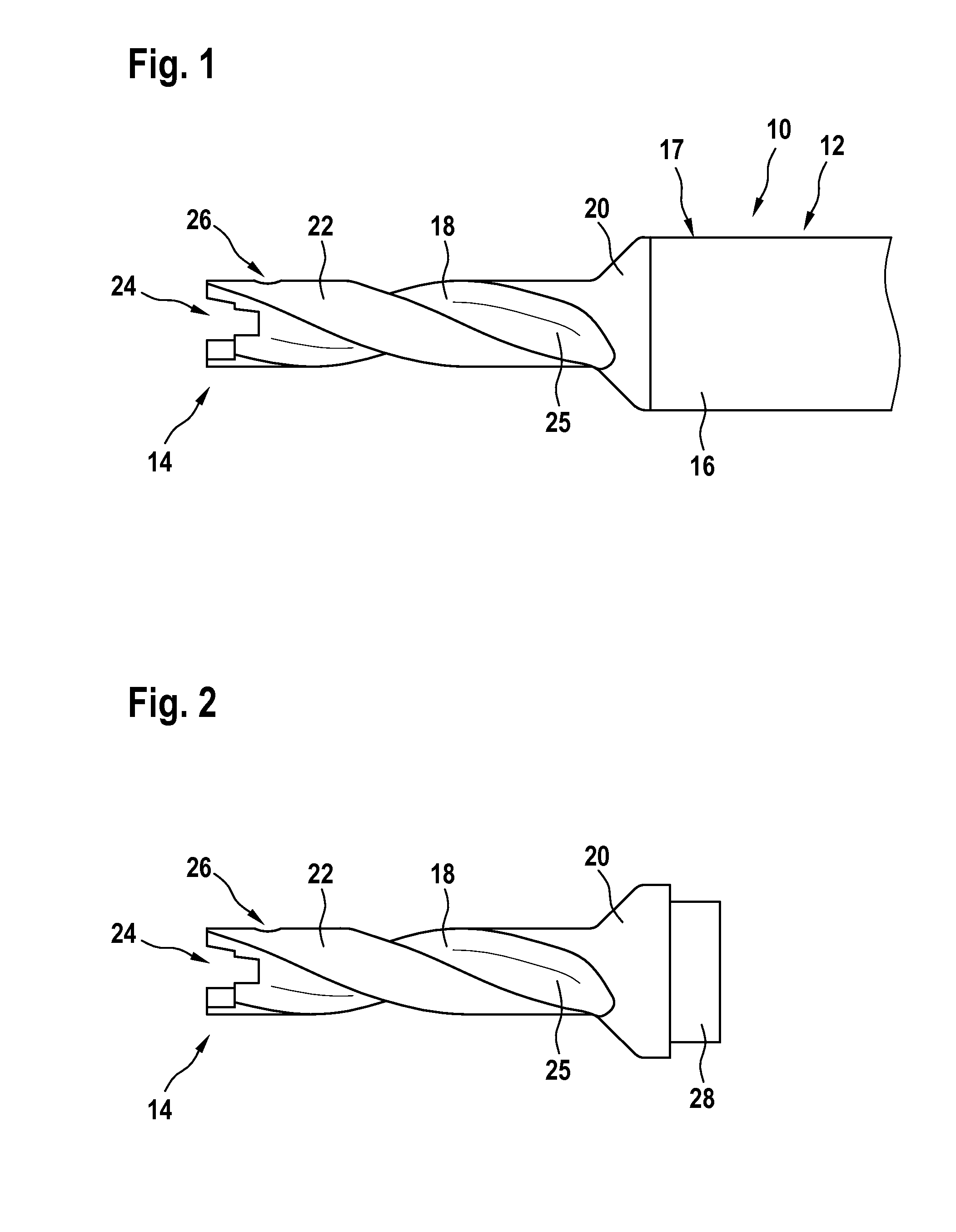 Hybrid cutting tool, chip transporting portion and process for producing a cutting tool