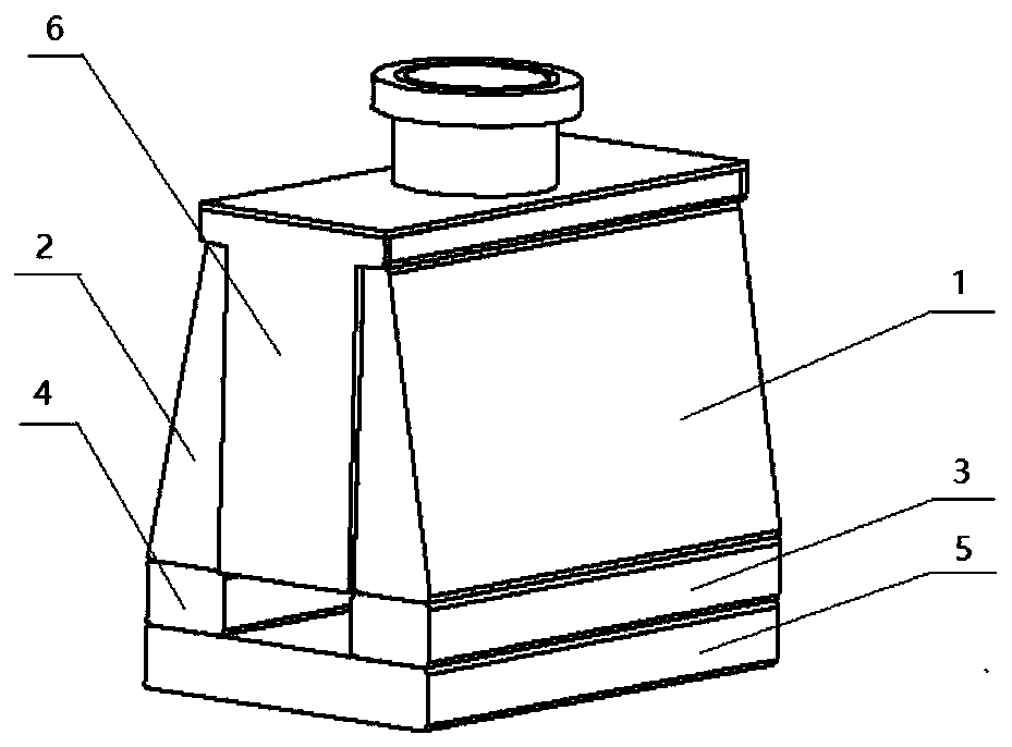 Sputter ion pump magnetic circuit structure and sputter ion pump