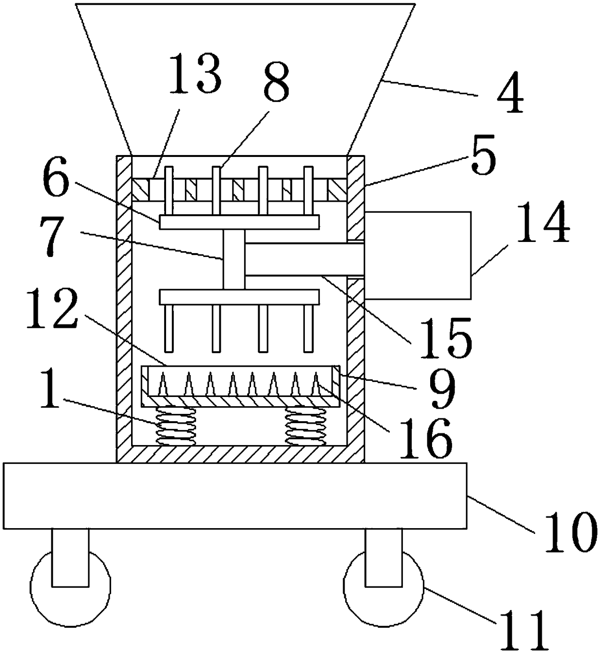 Evening-out device for cut tobacco conveyor