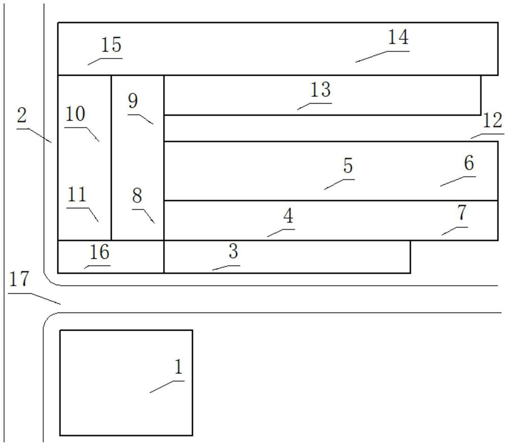 Configuration structure of full mold casting workshop