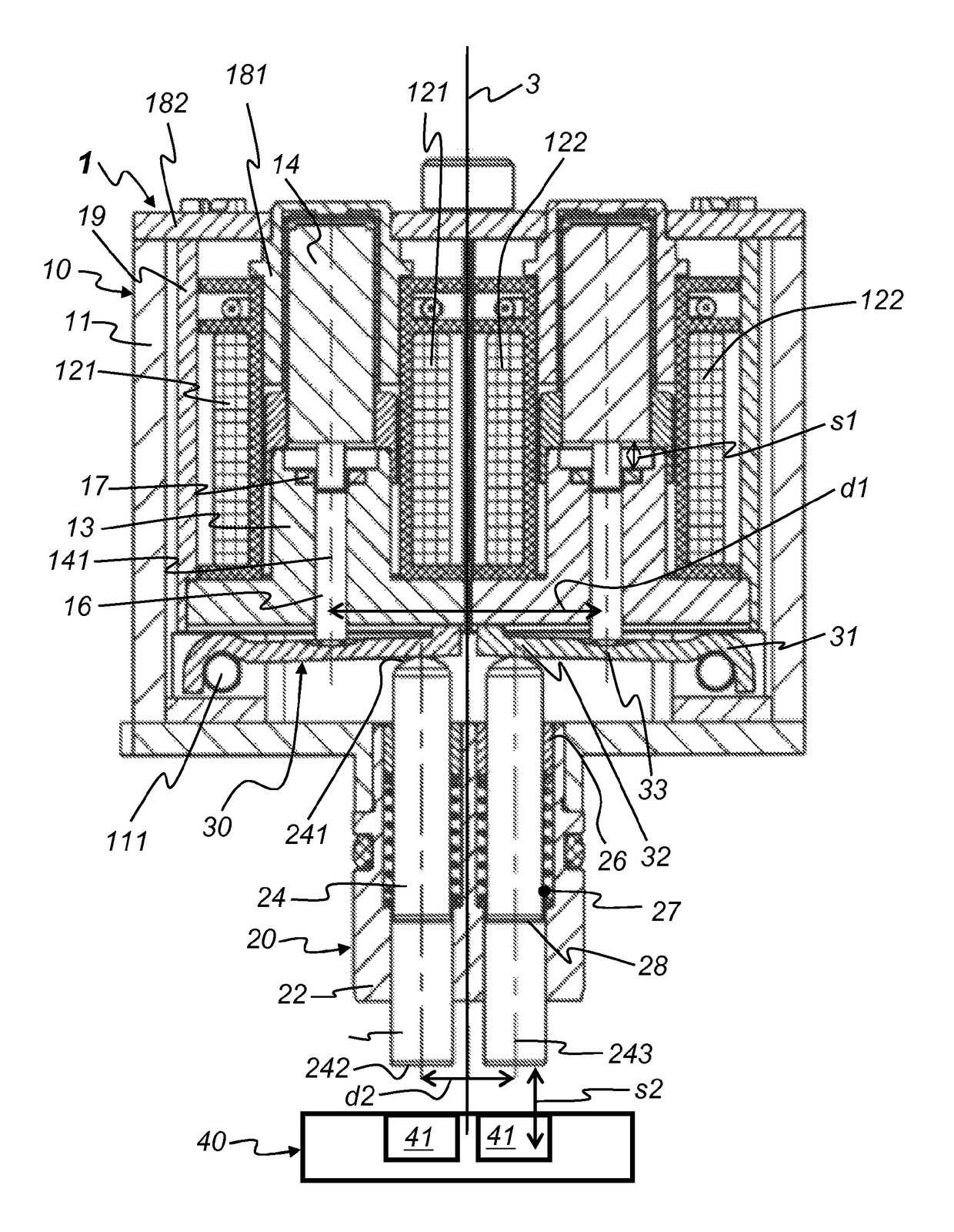 Actuator with transmission element