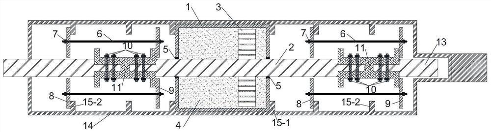 Assembled self-resetting viscous energy dissipation support based on SMA stranded wire