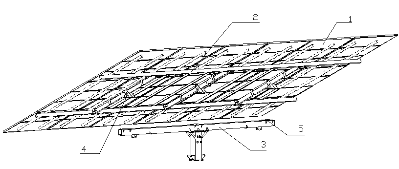 Net rack of battery panel of tracking bracket system