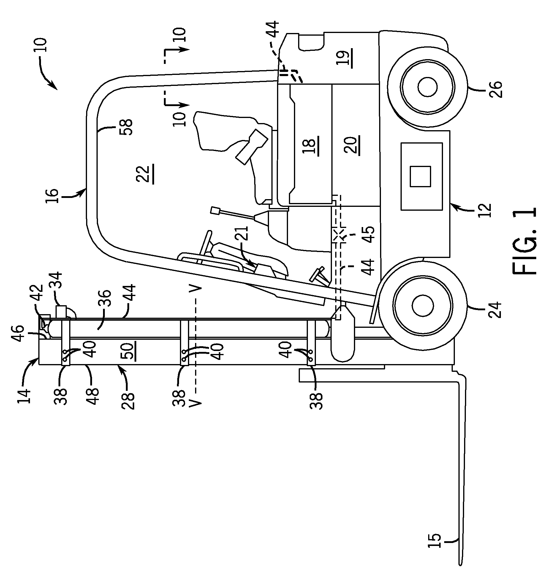 Material handling vehicle including integrated hydrogen storage