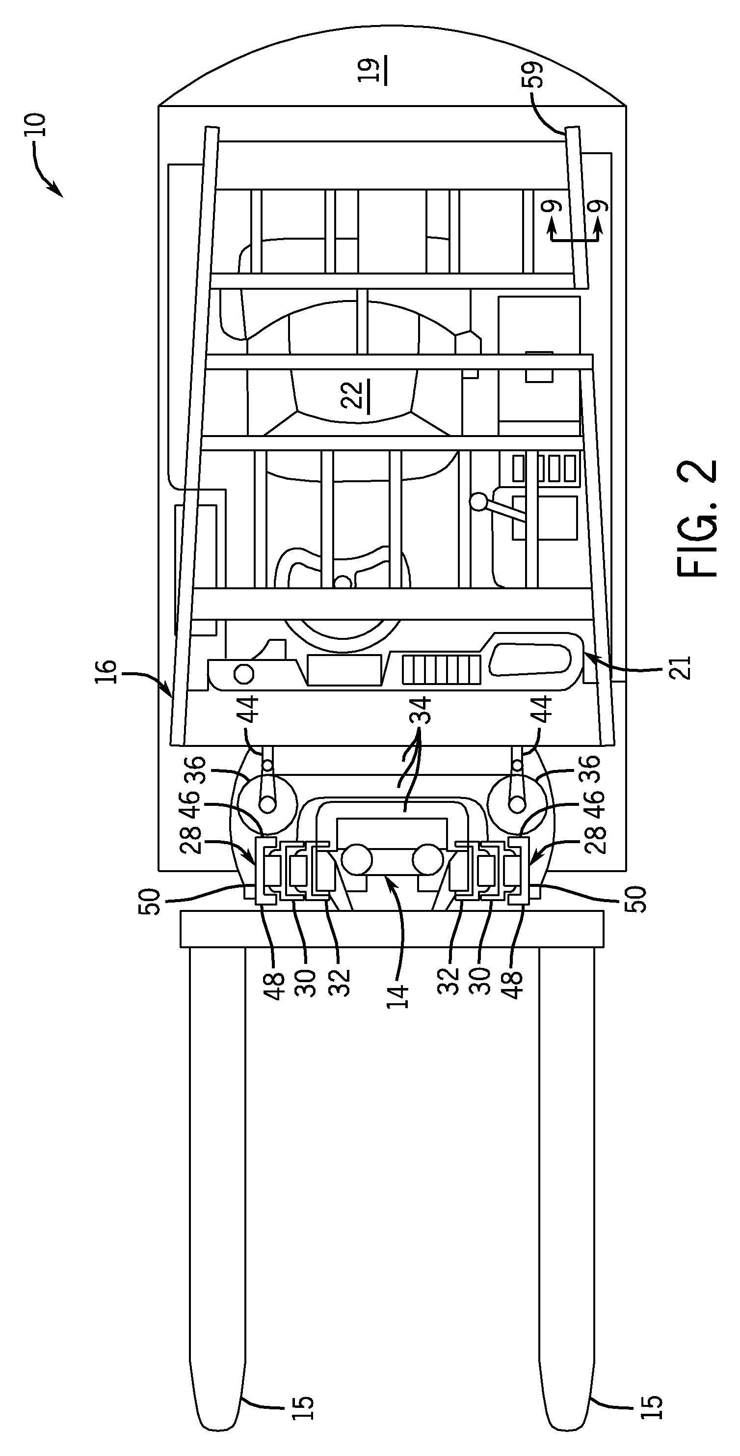 Material handling vehicle including integrated hydrogen storage