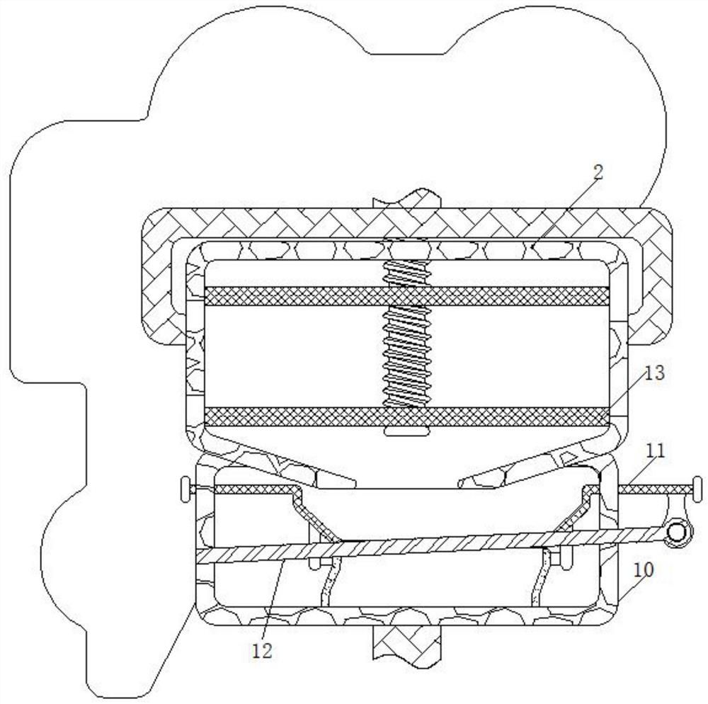 Milk powder filling auxiliary device for solving problem that caked powder blocks filling part